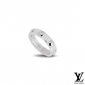 Louis Vuitton White Gold Empreinte Ring Louis Vuitton White Gold Empreinte Ring